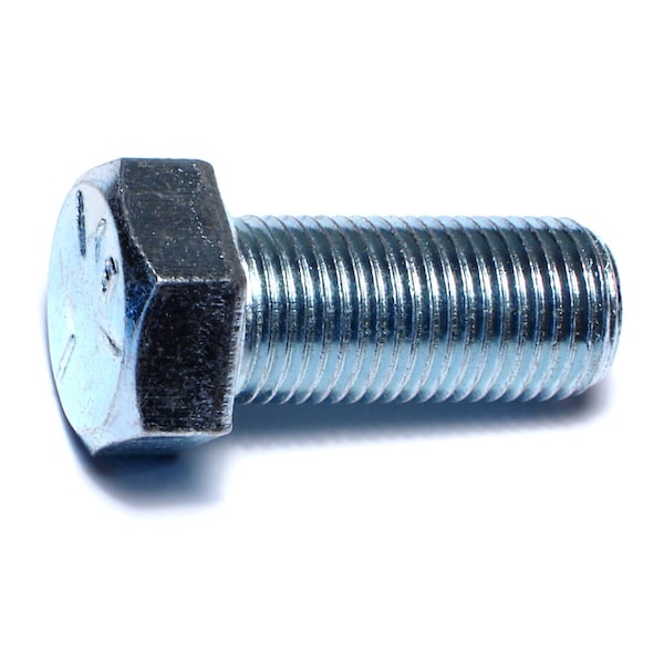Midwest Fastener Grade 5, 9/16"-18 Hex Head Cap Screw, Zinc Plated Steel, 1-1/4 in L, 4 PK 63162 - main